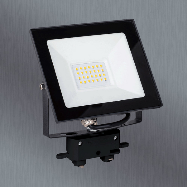 Telbix Neo 20W Led Flood Track Adaptor Black