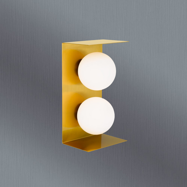 Telbix Olio 2 Lights Wall Light Antique Gold