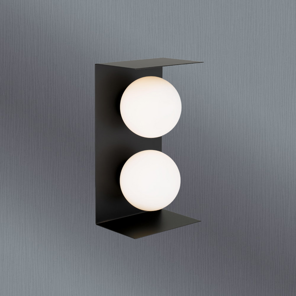 Telbix Olio 2 Lights Wall Light Black