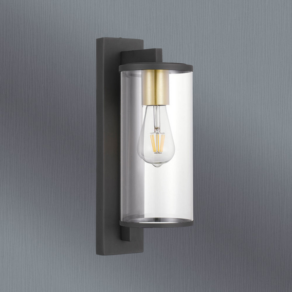 Telbix Perova 40 Exterior Wall Light Black