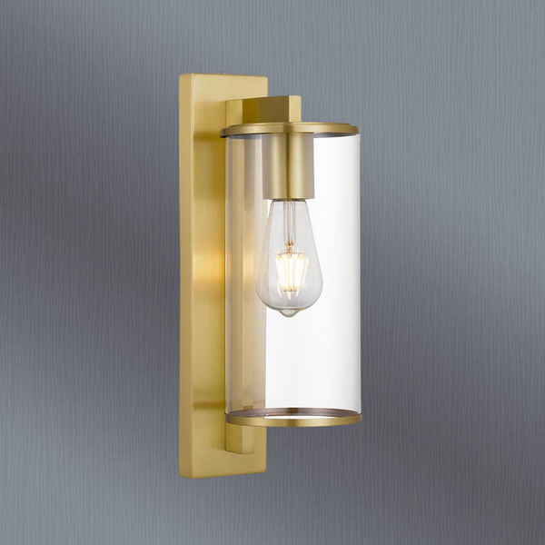 Telbix Perova 40 Exterior Wall Light Brass