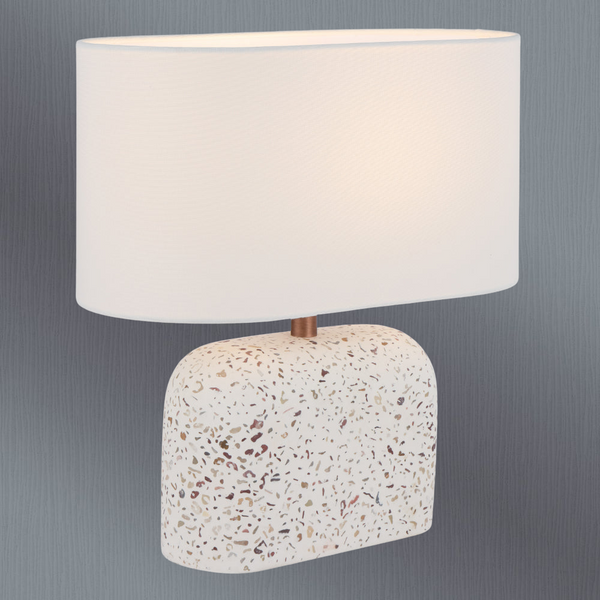 Telbix Reano Table Lamp White Terrazzo