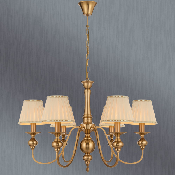 Telbix Siedel 6 Light Pendant With Shade Copper