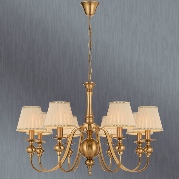 Telbix Siedel 8 Light Pendant With Shade Copper