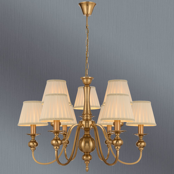 Telbix Siedel 9 Light Pendant With Shade Copper