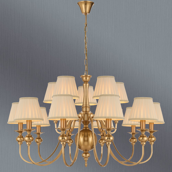 Telbix Siedel 15 Light Pendant With Shade Copper