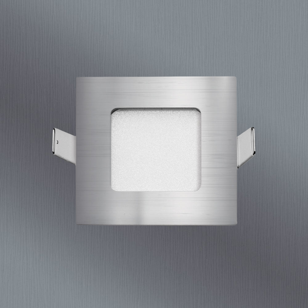 Telbix Stow Square Down Wall Light Silver 5000K