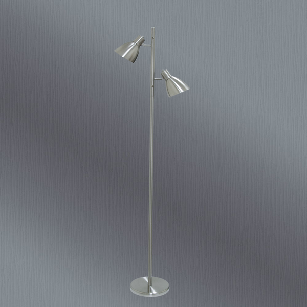 Telbix Torres 2 Floor Lamp Nickel