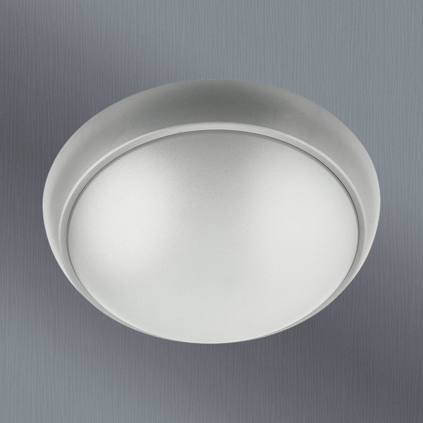 Telbix Wynn 8W Led Round Bunker Silver