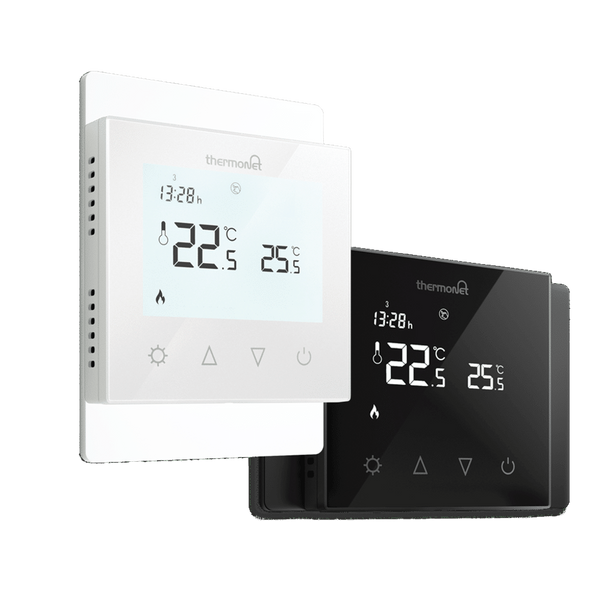 Thermogroup Thermotouch 7.6iG Glass Thermostat 16A Max Load Black