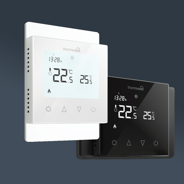 Thermogroup Thermotouch 7.6iG Glass Thermostat 16A Max Load Black