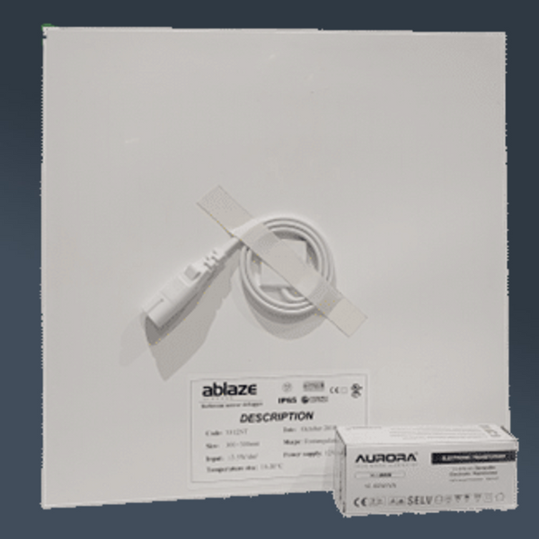 Thermogroup Thermomirror EZ Square 300x300mm 12Volt Demister Pad Includes Transformer White