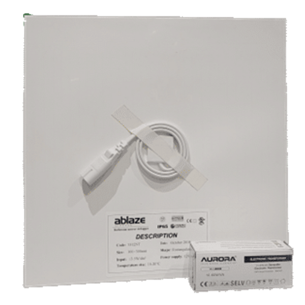 Thermogroup Thermomirror EZ Square 300x300mm 12Volt Demister Pad Includes Transformer White