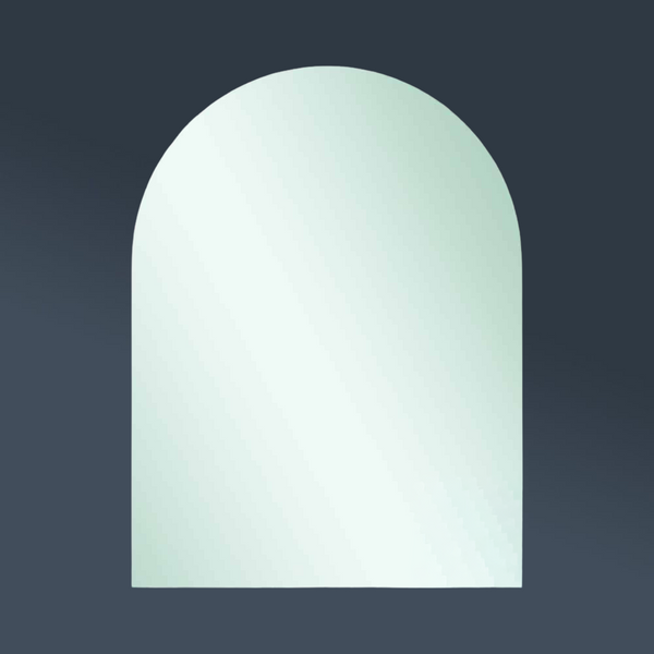 Thermogroup Ablaze Aspen Polished Edge Arch Mirror 750x1000mm with Demister