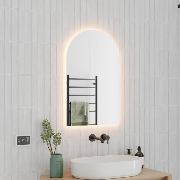Thermogroup Ablaze Backlit Arch Shape Mirror with Warm Light 500x800x45mm 47Watts