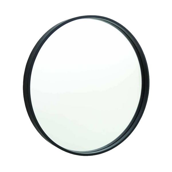 Thermogroup Contractor 600mm Round Frame Mirror Black with Demister