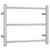 Thermogroup Straight Round Budget Heated Towel Rail Polished Stainless Steel