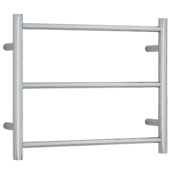 Thermogroup Straight Round Budget Heated Towel Rail Polished Stainless Steel