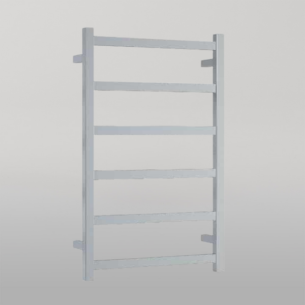 Thermogroup Straight Square Budget Heated Towel Rail Polished Stainless Steel