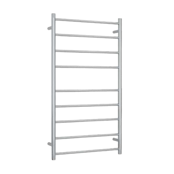 Thermogroup Straight Round Budget Ladder Heated Towel Rail 600mm Polished Stainless Steel BS46M