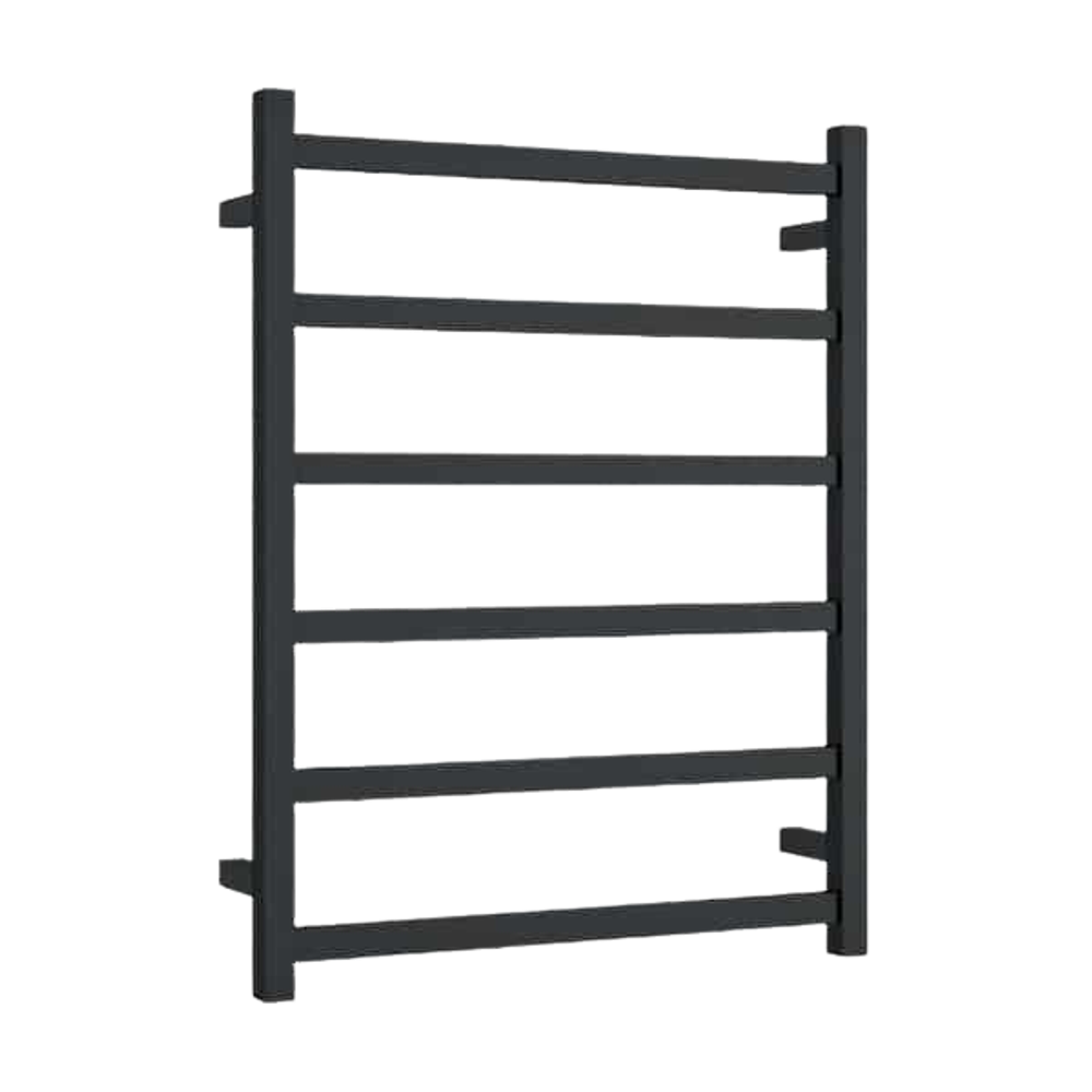 Thermogroup Square Ladder Heated Towel Rail 600mm Matte Black – Buildmat