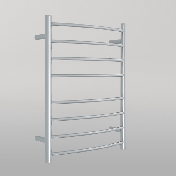 Thermogroup Curved Round Ladder Heated Towel Rail 530mm Polished Stainless Steel