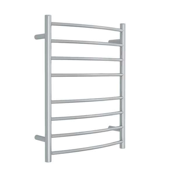 Thermogroup Curved Round Ladder Heated Towel Rail 530mm Polished Stainless Steel