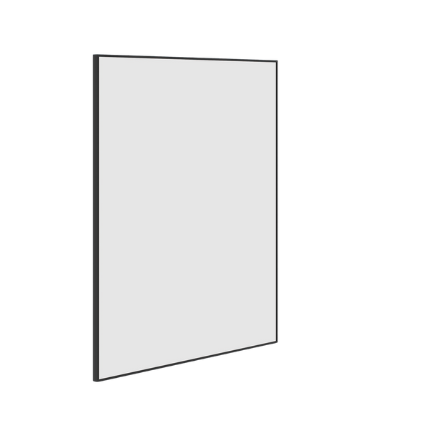 Thermogroup Ablaze Carson Rectangle Framed Mirror 900x750mm Black with Mirror Demister