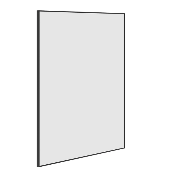 Thermogroup Ablaze Carson Rectangle Framed Mirror 900x750mm Black