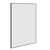 Thermogroup Ablaze Carson Rectangle Framed Mirror 900x750mm Black