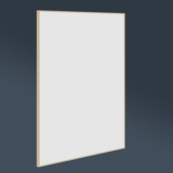 Thermogroup Ablaze Carson Rectangle Framed Mirror 900x750mm Gold