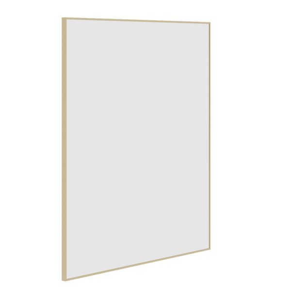 Thermogroup Ablaze Carson Rectangle Framed Mirror 900x750mm Gold with Mirror Demister