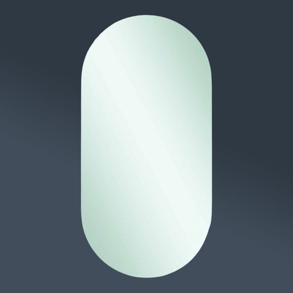 Thermogroup Ablaze Duke Polished Edge Pill Mirror 500x1000mm with Demister