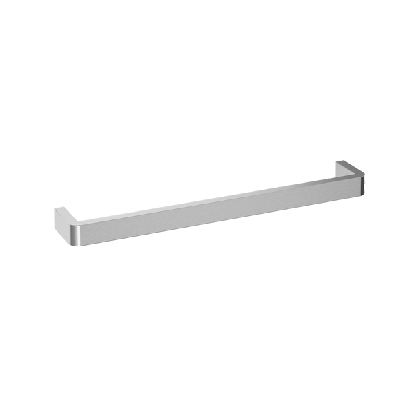Thermogroup Square Single Bar Heated Rail with Curved Corners Polished Stainless Steel