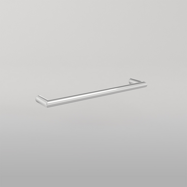 Thermogroup Round Single Bar Heated Towel Rail 450mm Polished Stainless Steel