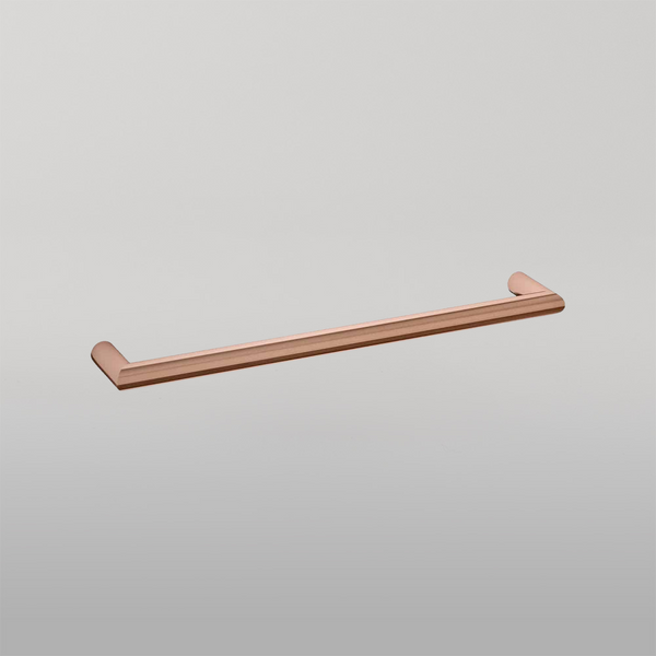 Thermogroup Round Single Bar Heated Towel Rail Rose Gold