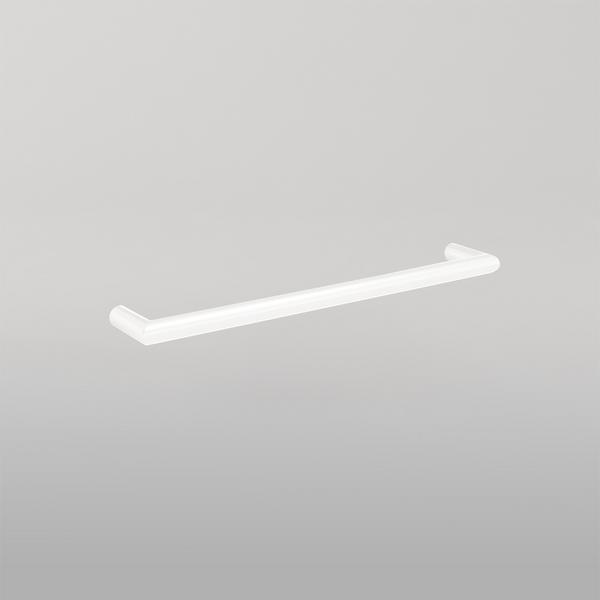 Thermogroup Round Single Bar Heated Towel Rail Satin White