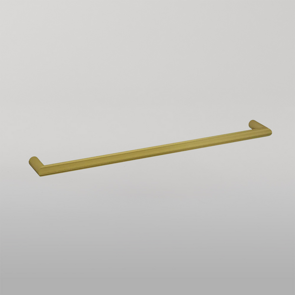 Thermogroup Round Single Bar Heated Towel Rail Brushed Gold