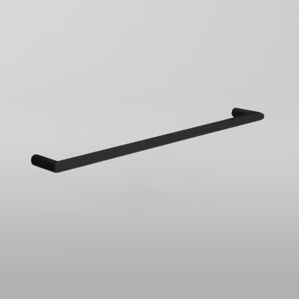 Thermogroup Round Single Bar Heated Towel Rail Matte Black