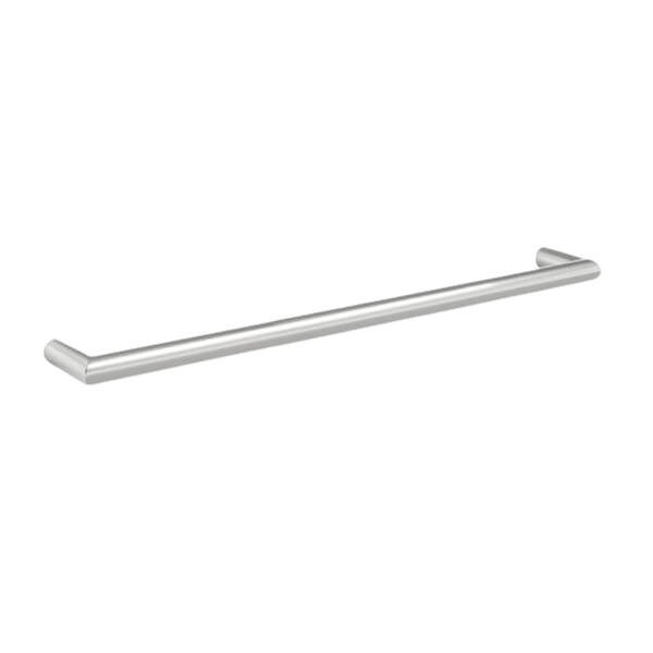 Thermogroup Round Single Bar Heated Towel Rail 832mm Polished Stainless Steel