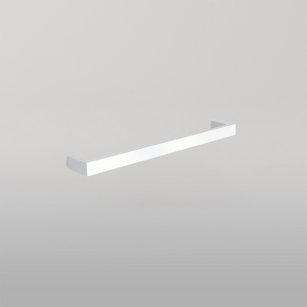 Thermogroup Square Single Bar Heated Towel Rail Satin White