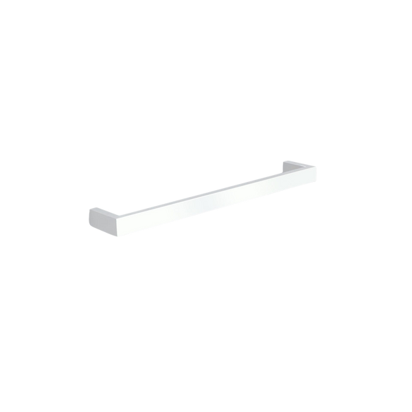Thermogroup Square Single Bar Heated Towel Rail Satin White