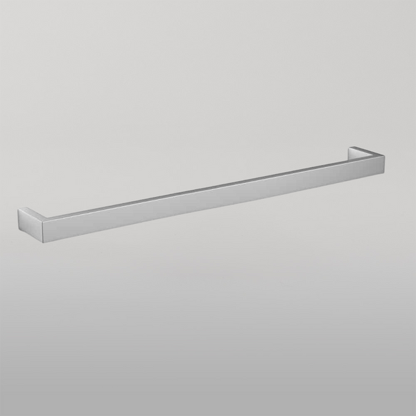 Thermogroup Square Single Bar Heated Towel Rail 832mm Polished Stainless Steel