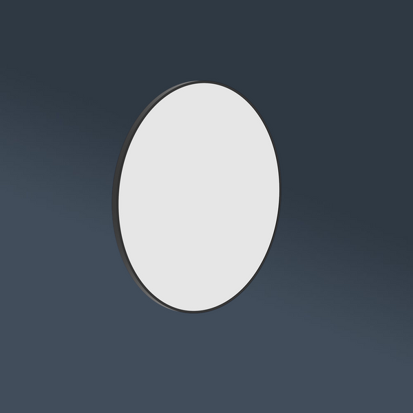 Thermogroup Ablaze Georgia Round Framed Mirror 600mm Black