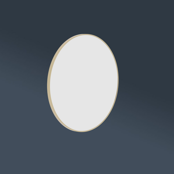 Thermogroup Ablaze Georgia Round Framed Mirror 600mm Gold