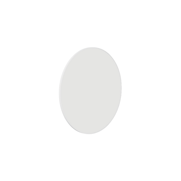 Thermogroup Ablaze Georgia Round Framed Mirror 600mm White with Demister