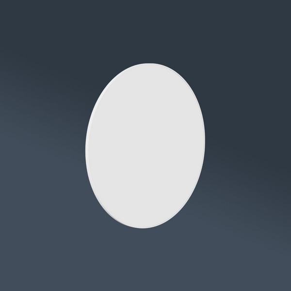 Thermogroup Ablaze Georgia Round Framed Mirror 600mm White