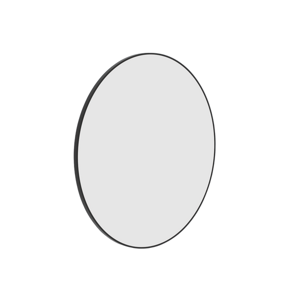 Thermogroup Ablaze Georgia Round Framed Mirror 900mm Black with Demister