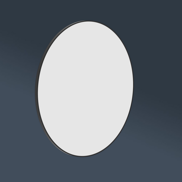 Thermogroup Ablaze Georgia Round Framed Mirror 900mm Black