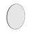 Thermogroup Ablaze Georgia Round Framed Mirror 900mm Black